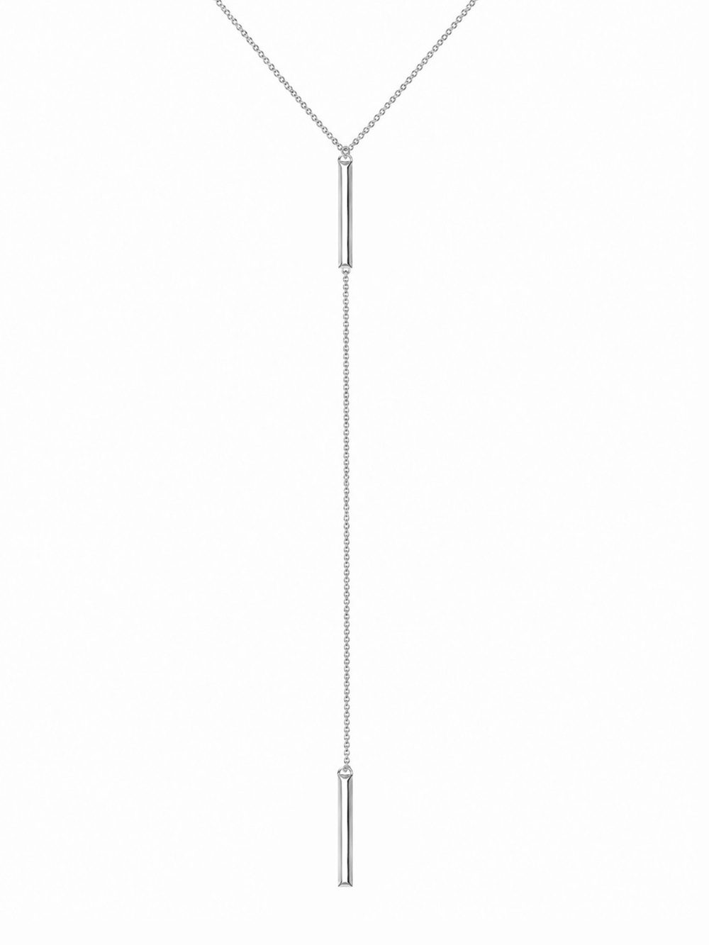 KENDRA SCOTT • Silver Shelton Lariat Necklace
